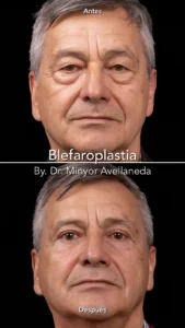 Blefaroplastia Antes y Después – Dr. Minyor Avellaneda Blefaroplastia antes y despues en hombre, mejora de parpados y mirada rejuvenecida.
