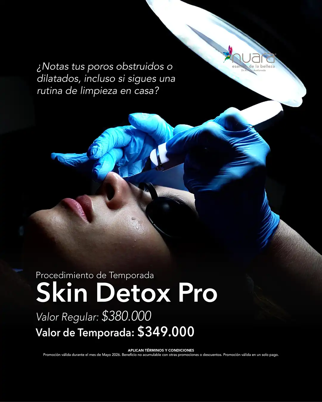 Promoción Skin Detox Pro en Nuara Bogotá - Mayo 2026