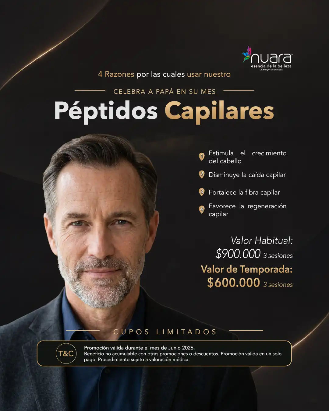 Promoción Péptidos en Nuara Bogotá - Junio 2026