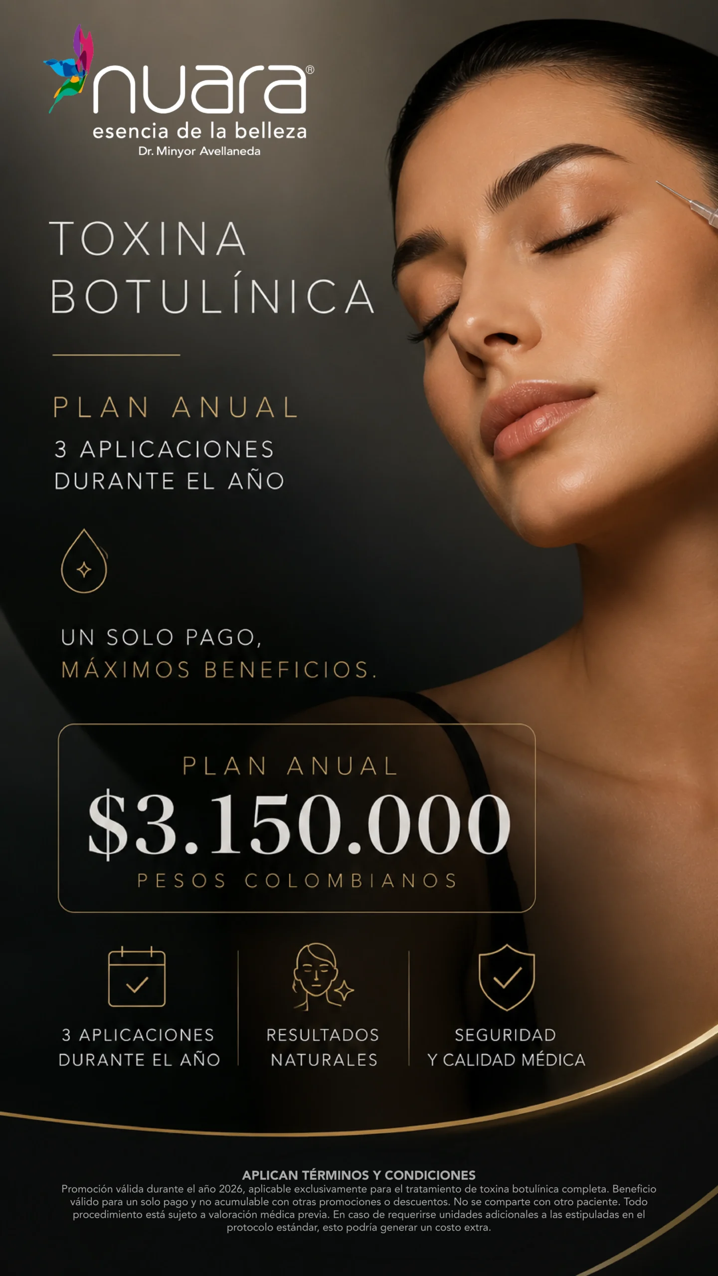 Promoción Toxina Anual en Nuara Bogotá - Julio 2026