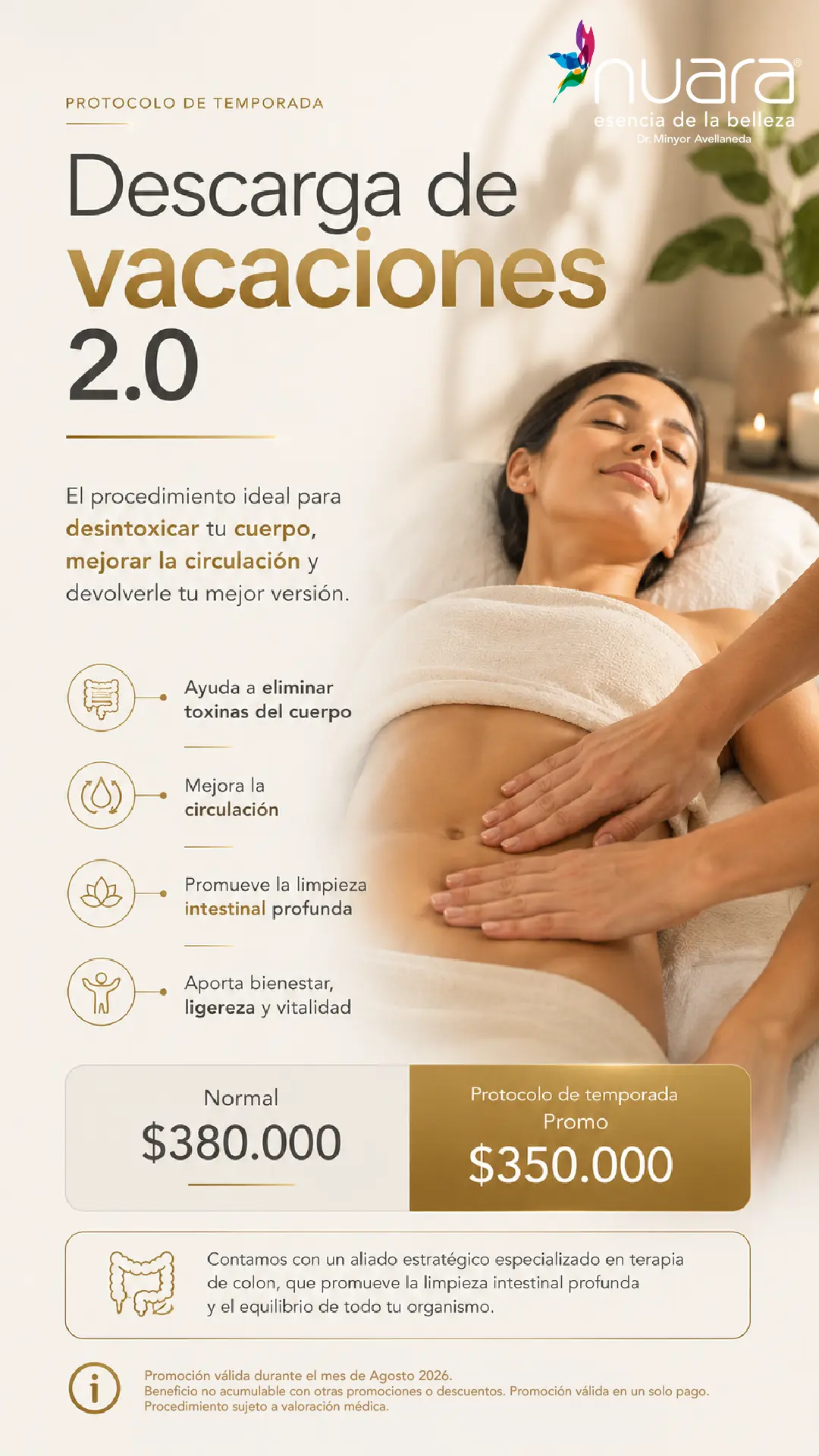 Promoción Descarga de Vacaciones 2.0 en Nuara Bogotá - Agosto 2026