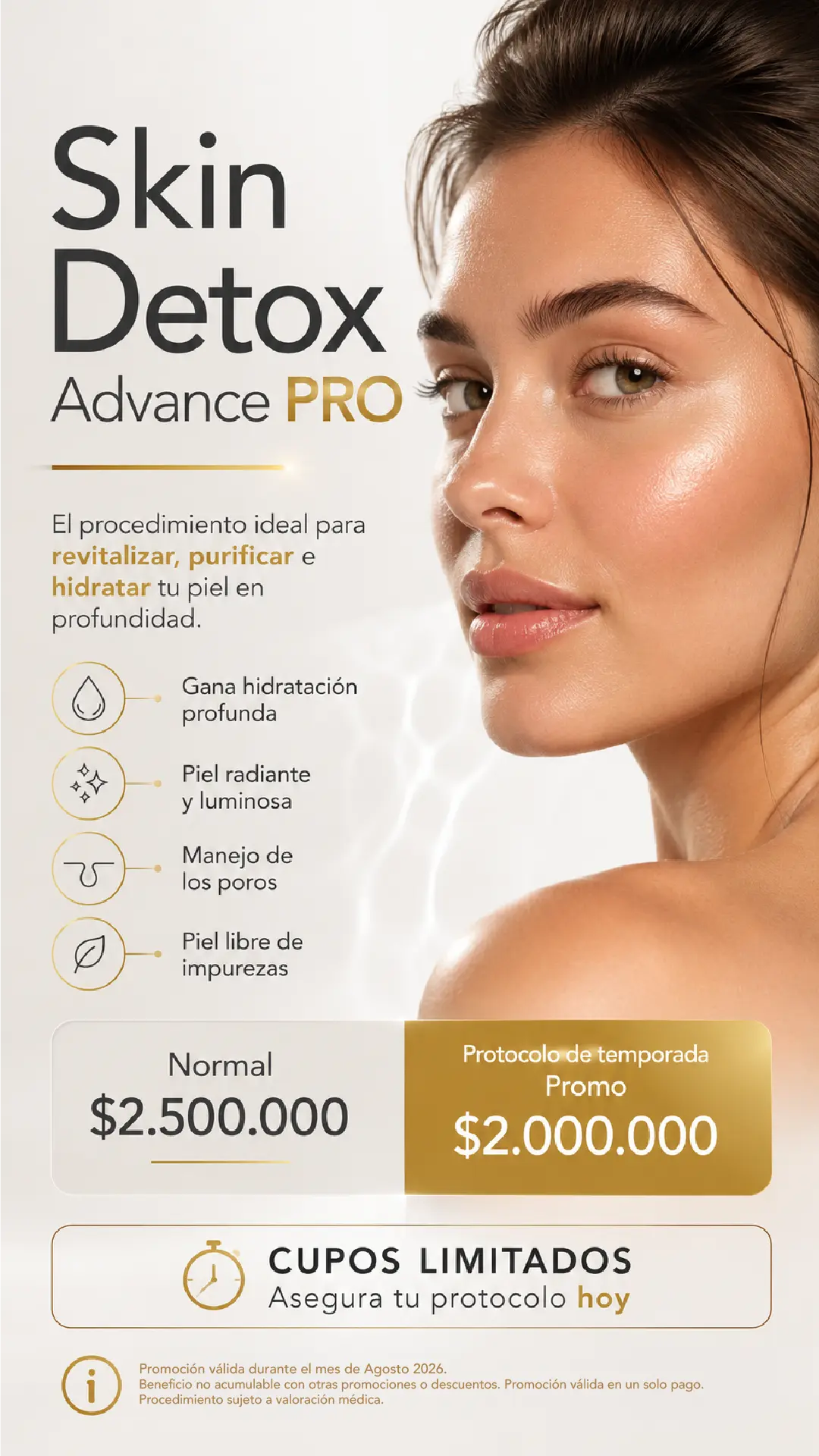 Skin Detox Advance y PRO en Nuara Bogotá - Agosto 2026