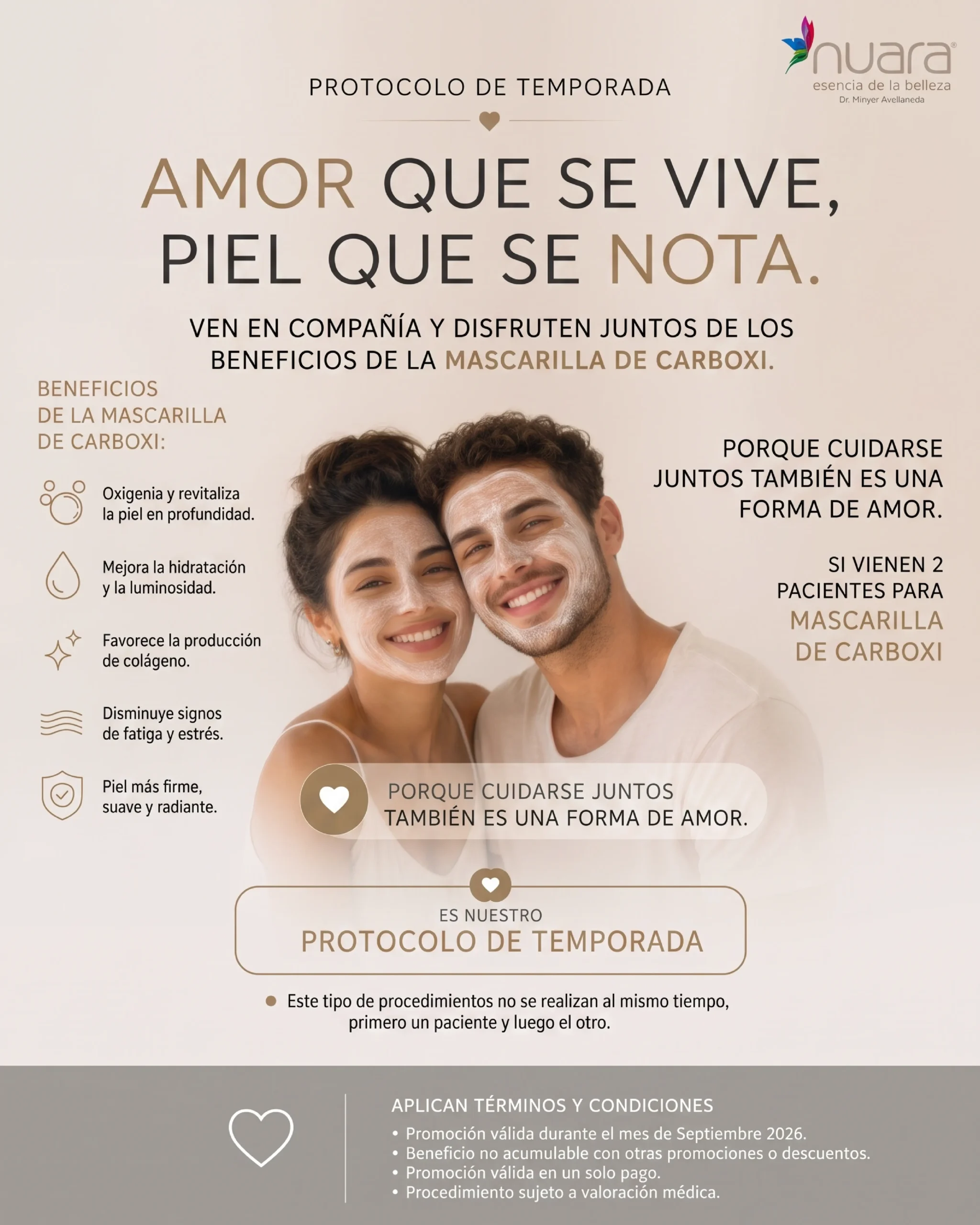 Protocolo de temporada Mascarilla de Carboxi en Nuara Bogotá - Septiembre 2026