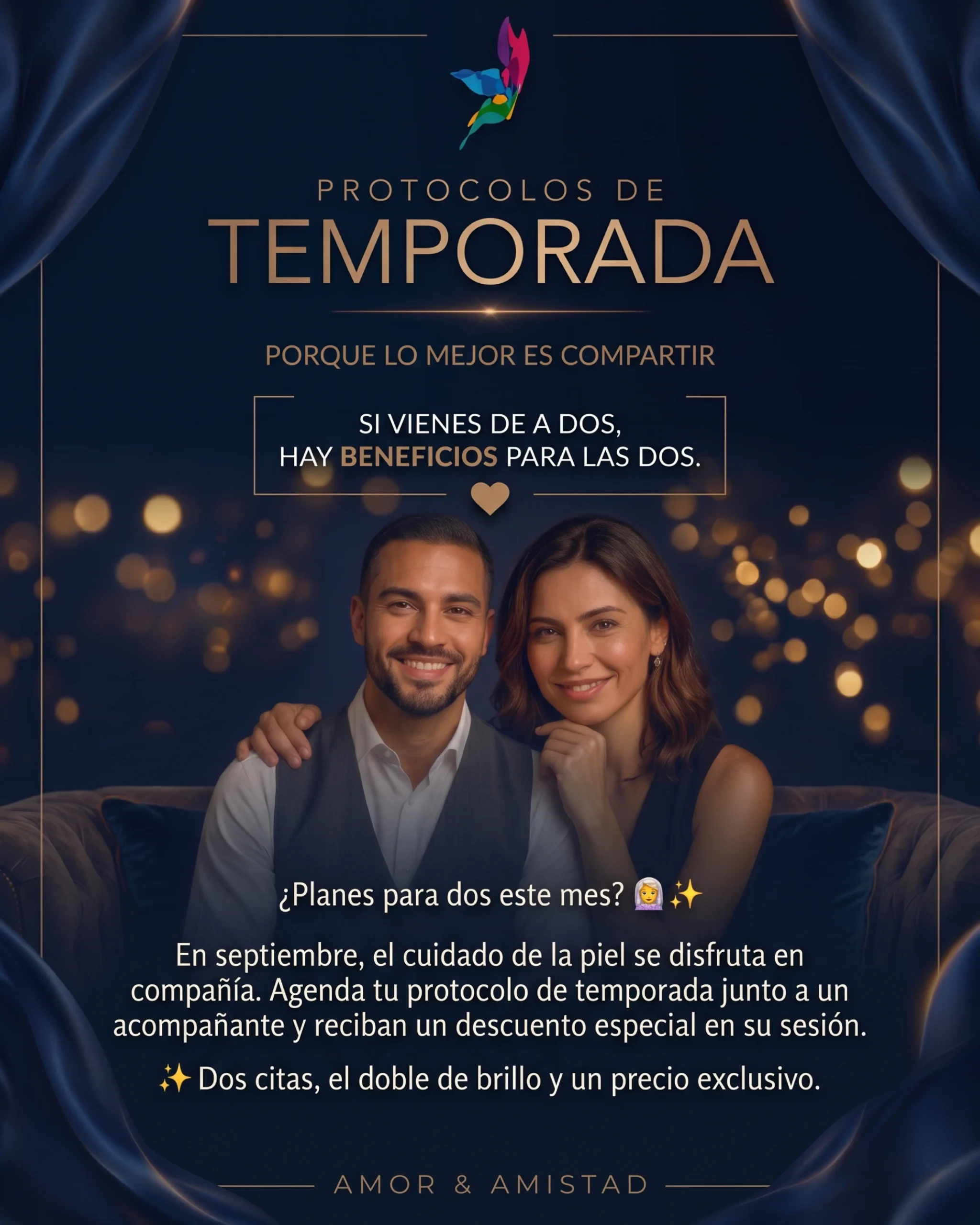 Protocolos de Temporada Amor y Amistad en Nuara Bogotá - Septiembre 2026