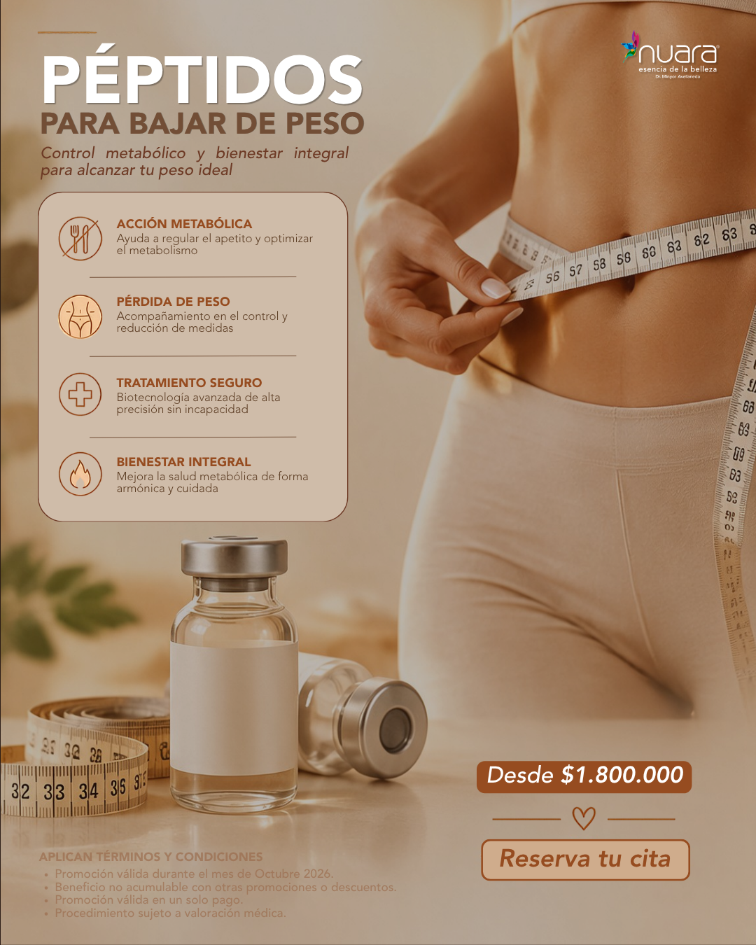 Tratamiento de Péptidos para peso en Nuara Bogotá