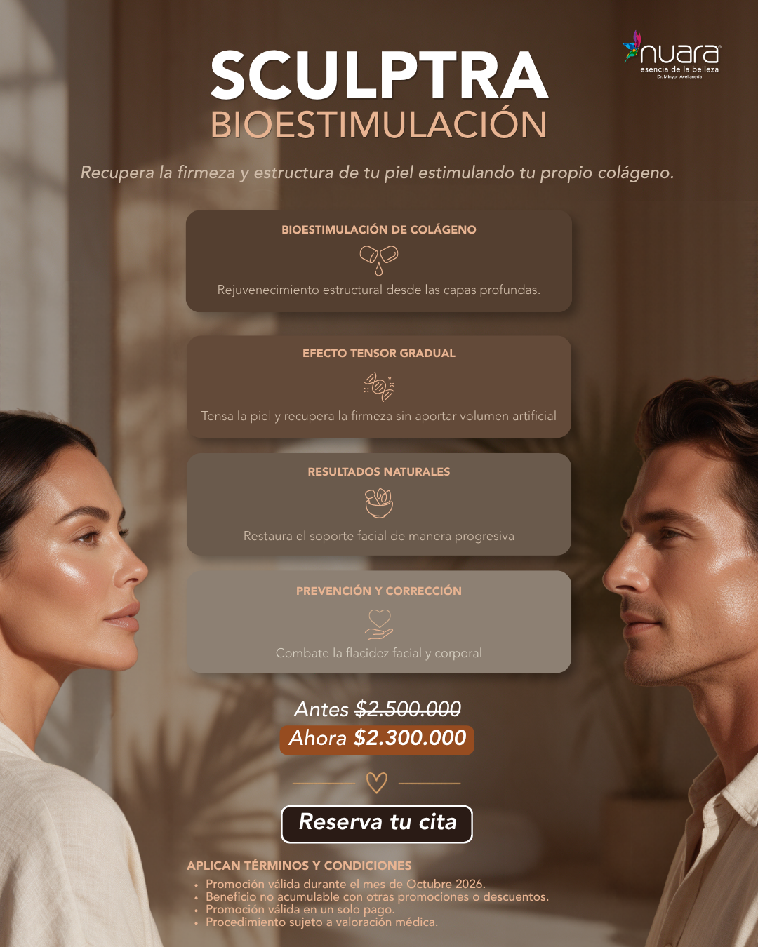Tratamiento Sculptra bioestimulación en Nuara Bogotá